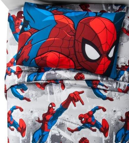 Spider Man Red & Blue Sheet Sets (Twin Marvel Spider Man Red & Blue Pillow