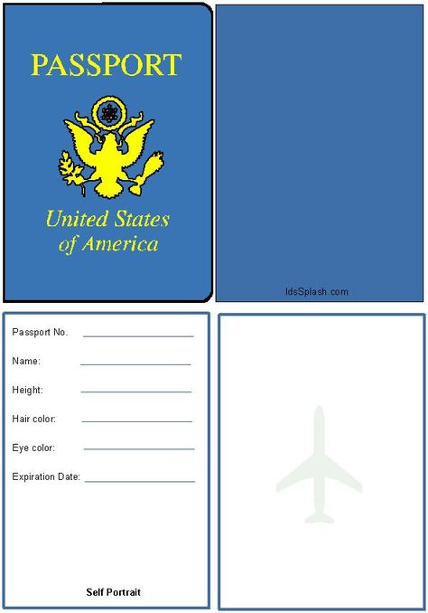 Printable blank passport and all you need to know to host your own - passport template Printable blank passport and all you need to know to host your own - passport template