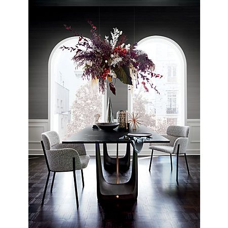 Rocco Rectangular Marble Dining Table Cb2 Dining Table Marble Marble Dining Dining Table
