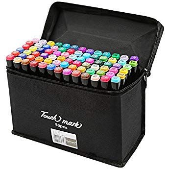 Bag UK 80 Colours Sets Oil marker Pen Dual Headed Artist Sketch Copic Animation