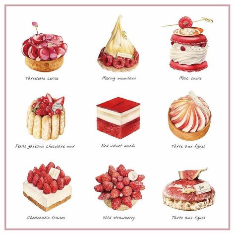 230 Watercolor Desserts Ideas Watercolor Food Food Drawing Food Illustrations