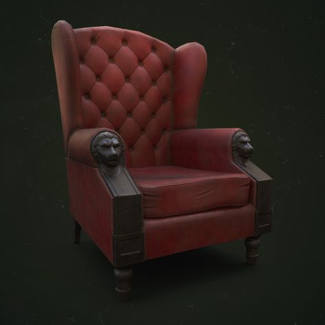 This Is The Chair From Famous Red Or Blue Pill Scene As Well Construct In Original Matrix I Modelled Furniture - Red Leather Chair Matrix This Is The Chair From Famous Red Or Blue Pill Scene As Well Construct In Original Matrix I Modelled Furniture - Red Leather Chair Matrix