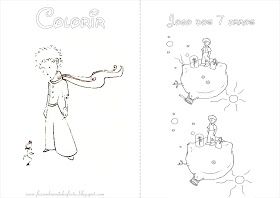 Desenho De Pequeno Principe E A Rosa Para Colorir Com Imagens