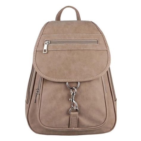 DAMEN RUCKSACK TASCHE BACKPACK Schultertasche Cityrucksack Leder Optik Daypack