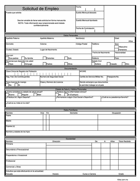 Solicitud De Empleo Plantillas Types Of Resumes Ap Spanish Themes Functional Resume