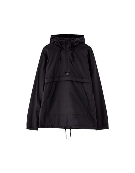 Hooded Jacket With Pouch Pocket Pull Bear Jackets Hooded Jacket Fashion