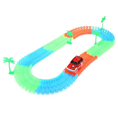 Luminous Racing Track Assembly Twister Toys Race Tracks Toy Luminous Rail Car