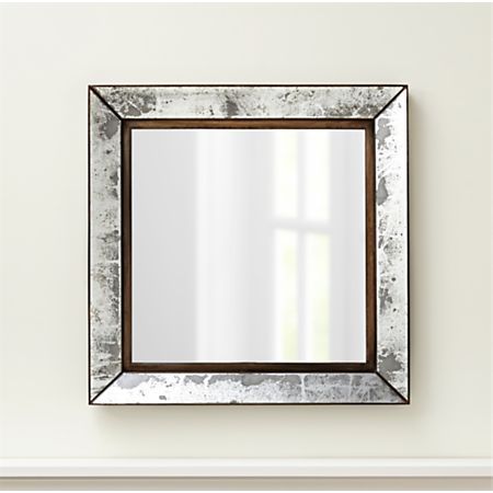 Dubois Large Square Wall Mirror Reviews Crate And Barrel Design Lighted Dubois Large Square Wall Mirror, Large Square Wall Mirrors