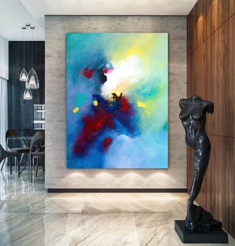 Abstract Painting Master Bedroom Art Living Room Textured Acrylic Abstract Painting Master Bedroom Art Living Room Textured Acrylic Entryway Above Sofa Paint
