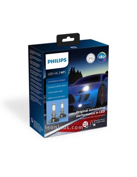 Philips Kit Led Ultinon Esencial Led De 6000 K 12 V H4 H7 H11 Hb3 Hb4 H1r2 9005 Unbranded Led Bombillas Led Lampara De Cabeza