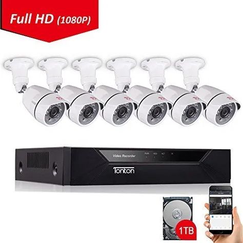 Tonton 8CH Full HD 1080P Security Camera System | Security camera