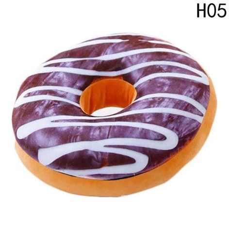 Chocolate Donuts Plush Macaron Food Colorful Donut Shaped Plush Pillow Food