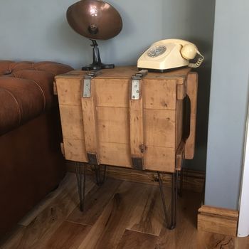 Upcycled Vintage Pine Wooden Trunk Hallway Cupboard Pine Wooden Trunk Hallway Cupboard