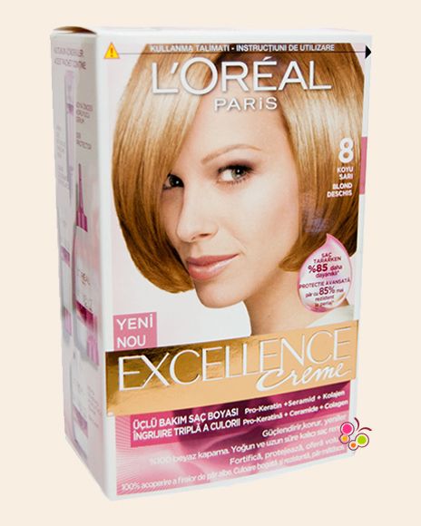 Loreal Paris Excellence Creme Sac Boyasi 8 Koyu Sari Koyu Sarisin Sac Boyasi Paris Loreal Paris Excellence Creme Sac Boyasi 8 Koyu Sari Koyu Sarisin Sac Boyasi Paris
