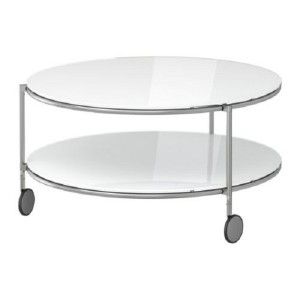Niedriger Runder Couchtisch Aus Glas Newton By Karl Andersson Design Dan Sunaga Staffan Holm Oval Glass Coffee Table Round Coffee Table Modern Round Wood Coffee Table