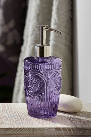 Pin By Georgia Hardy On Interior Design Inspo Soap Dispenser Gl Purple Soap Dispenser