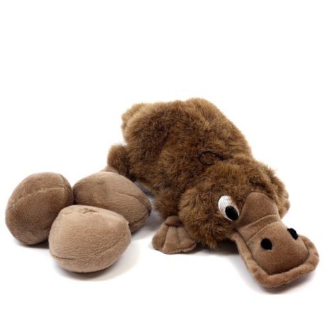 7 96 10 99 Kyjen Egg Babies Dog Toy Original Series Platypus