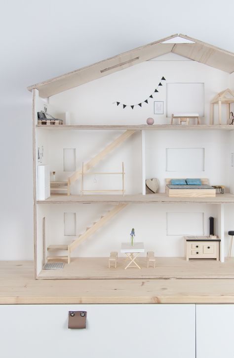 DIY: Puppenhaus im Skandi Stil mit Anleitung Soul follows DIY Anleitung: Puppenhaus selber bauen diy furniture for