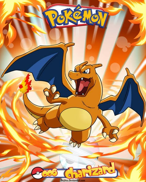 Pokemon Decal, Pokemon Poster, Pokemon Tattoo, Pokemon Charizard, Cute Pokemon, Pikachu, Charmander Charmeleon Charizard, Flying Type Pokemon, Pokemon Painting