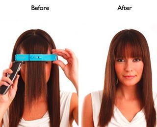 The CreaClip helps you get perfect bangs at home