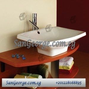 6054 بيج وحده حوض حمام 60 سم بیج خشب زجاج San George Design أفضل أسعار 6054 بيج وحده حوض حمام 60 سم بیج خشب زجاج San George Design مج Home Decor Decor Sink