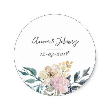 Vintage Floral Wedding Sticker Zazzle Com Wedding Stickers Vintage Wedding Gifts Vintage Floral