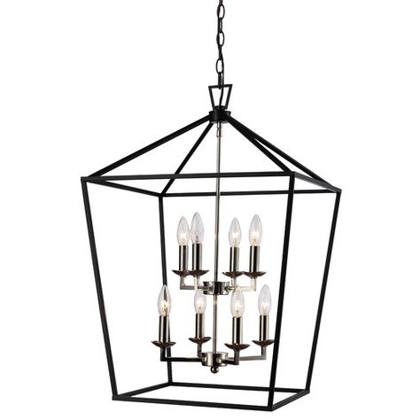 Roy 8 Light Lantern Geometric Chandelier Roy 8 Light Lantern Geometric Chandelier