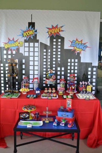 Grandiosa Decoracion Para Cumpleaños De Avengers Cumpleaños De Los Vengadores Fiestas De Cumpleaños Marvel Fiesta De Los Vengadores