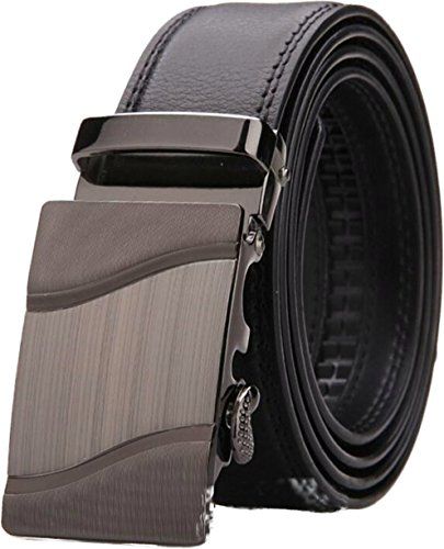 Echtes Leder 40mm Druckknopf G/ürtel Ohne Schnalle Schwarz oder Braun