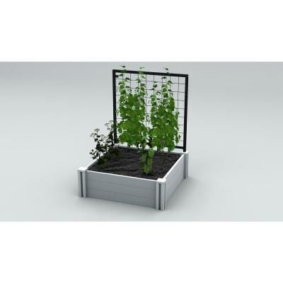 Vita Garden Classic 36 In X 36 In White Vinyl Raised Garden Bed