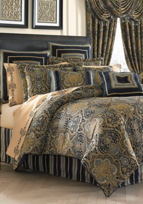 J Queen New York Venezia King Comforter Croscill Pennington Euro Sham | Pillows