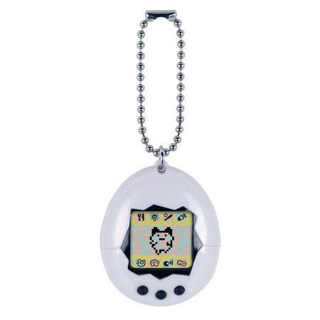 Black White and Glitter Button Necklace