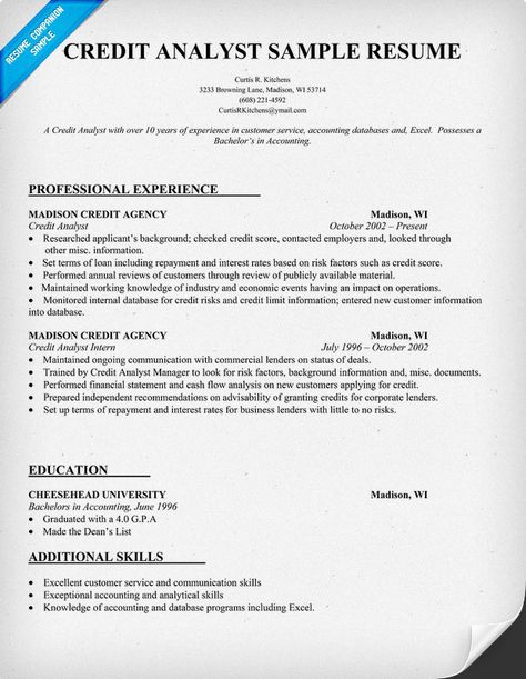 Credit Analyst Resume Sample Resume Samples Across All - insurance business analyst sample resume Credit Analyst Resume Sample Resume Samples Across All - insurance business analyst sample resume