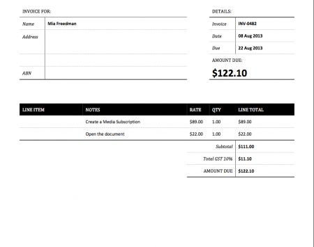 Simplicity-Blue, Xero Invoice Template Xero Templates, Xero - invoice template software Simplicity-Blue, Xero Invoice Template Xero Templates, Xero - invoice template software