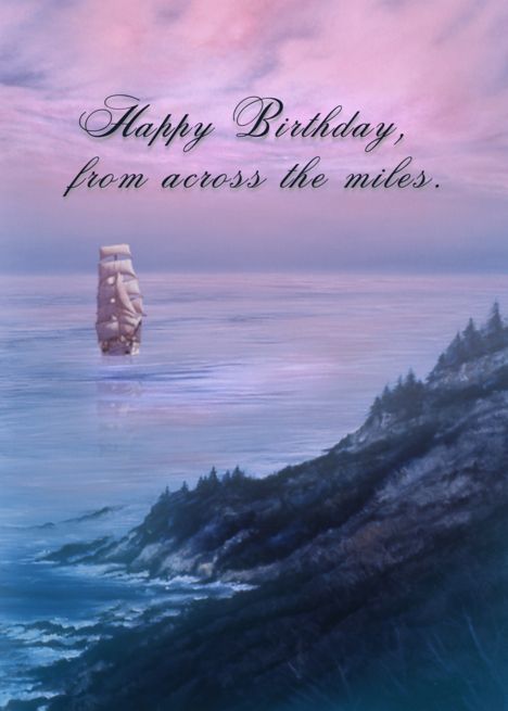 Happy Birthday greeting card with salcombe harbour photograph Salcombe card birthday card salcombe birthday card mens birthday card