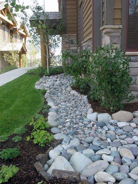 Top 50 Best River Rock Landscaping Ideas Hardscape Designs River Rock Landscaping Ideas