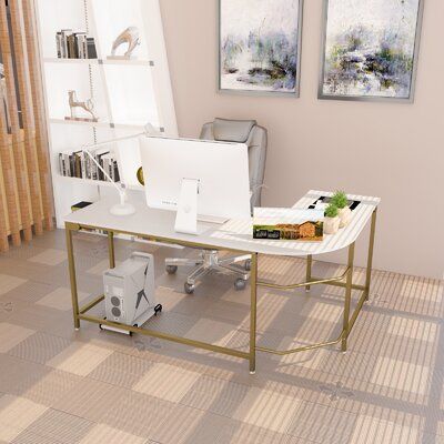 Feminine l shaped sale desk
