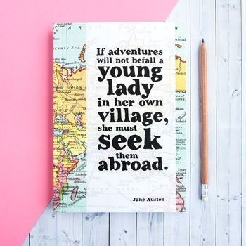 Jane Austen Adventure Quote Travel Journal Jane Austen Adventure Quote Travel Journal