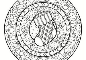 Coloriage Mandala Noel Gratuit à Imprimer