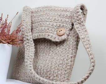 handcrafted bag crochet bag organic bag ladies bag wool bag knitted bag shopping bag tote bag handmade bag Christmas gift rope bag