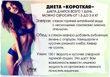 Диета на воде 1 день