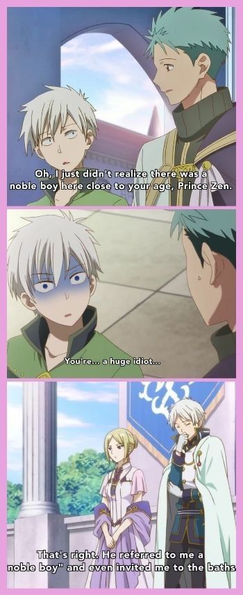 Akagami No Shirayuki Hime Snow White With The Red Hair Shirayuki And Zen Snow White With The Red Hair Romantic Anime Anime