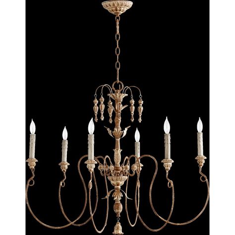 6 Light Candle Style Traditional Chandelier 6 Light Candle Style Traditional Chandelier