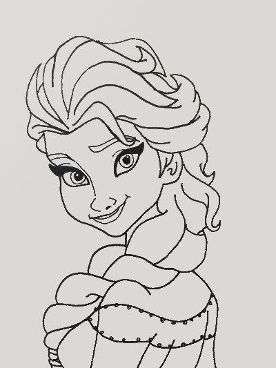 Frozen Coloring Page Elsa In 2020 Elsa Coloring Pages Frozen