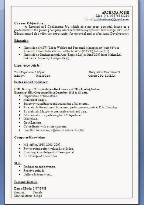 download resume format Sample Template Example ofExcellent - professional resume format for experienced free download download resume format Sample Template Example ofExcellent - professional resume format for experienced free download