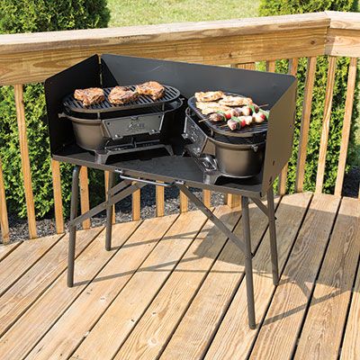 Lodge Camp Cooking Table With Tall Windscreen Dutch Lodge Camp Cooking Table With Tall Windscreen