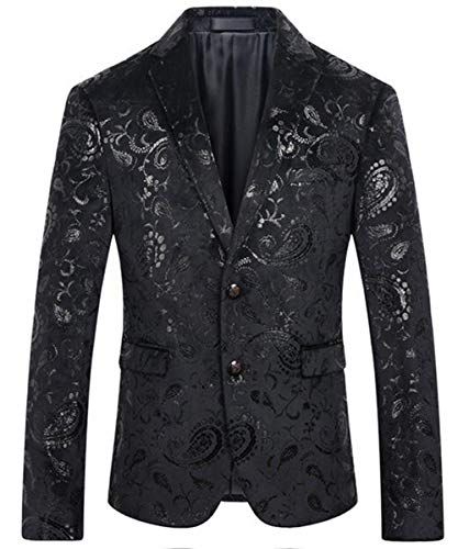 Beninos Mens Casual 1 Button Slim Fit Blazer Suit Jacket Sport Coat