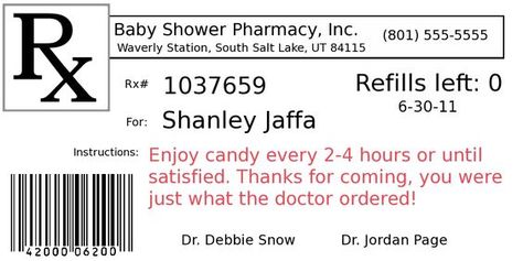diy project pill bottle party favors pill bottles pill bottle label template