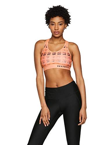 Under Armour Armour Mid Keyhole Bra Graphic Sports Bra Sujetador Mujer