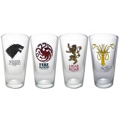 Game Of Thrones Pint Glasses Set Of 4 Bed Bath Beyond Pint Glass Set Pint Glass Pint